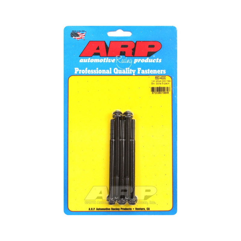 Tornillo universal ARP 1/4-20 - Óxido negro hexagonal x5Array