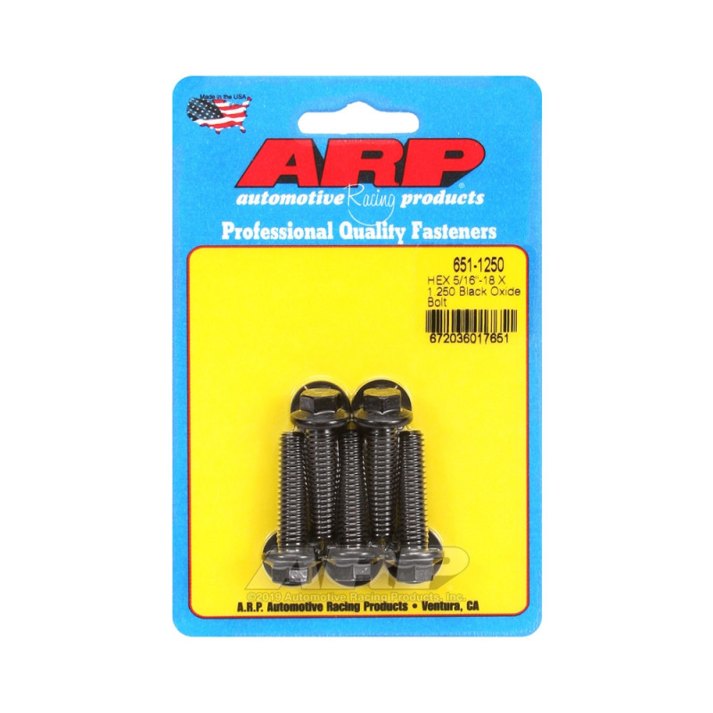 Perno Universal ARP 5/16-18 - Negro Oxyde Hex x5Array