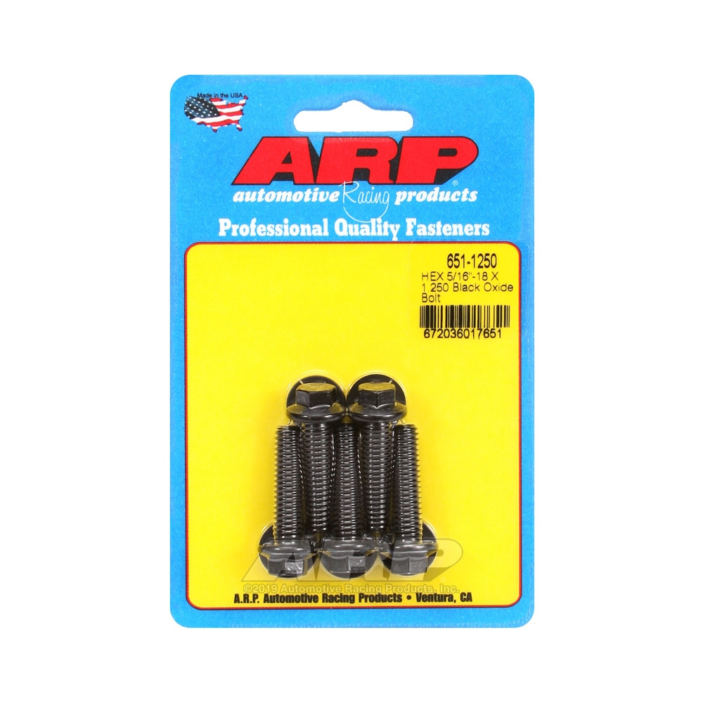 Perno Universal ARP 5/16-18 - Negro Oxyde Hex x5Array