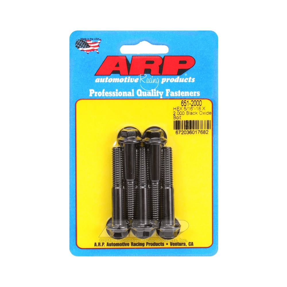 Parafuso universal ARP 5/16-18 - Black Oxyde Hex x5Array