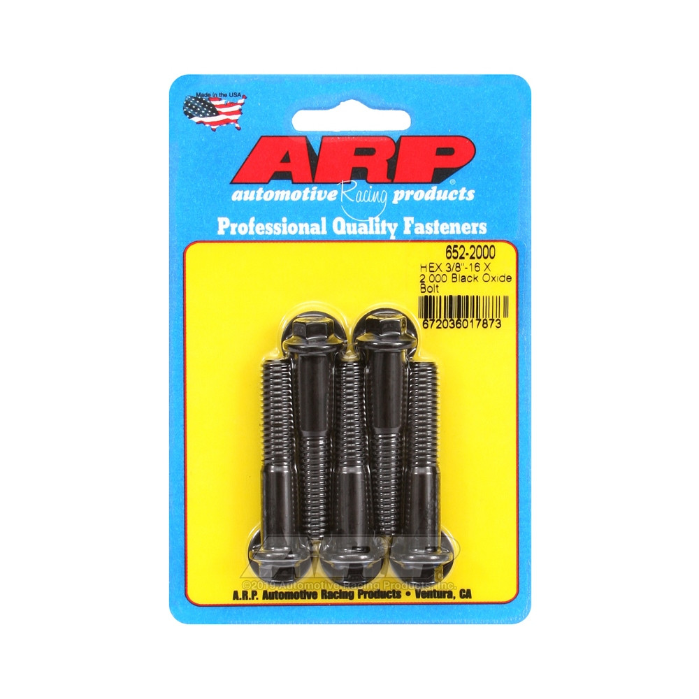 ARP Tornillo universal cabeza pequeña 3/8-16 - Negro Oxyde Hex x5Array