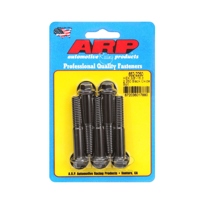 ARP Tornillo universal cabeza pequeña 3/8-16 - Negro Oxyde Hex x5Array