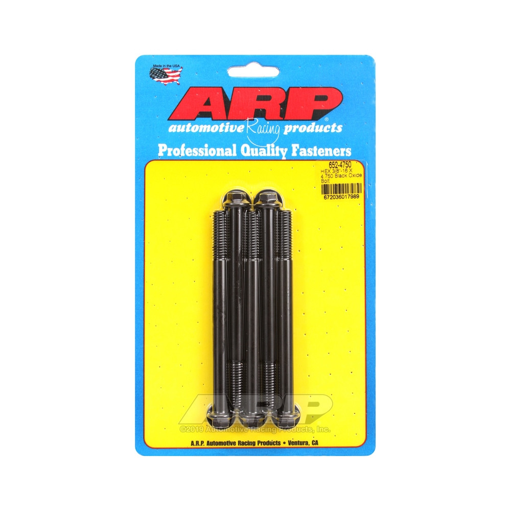 ARP Tornillo universal cabeza pequeña 3/8-16 - Negro Oxyde Hex x5Array