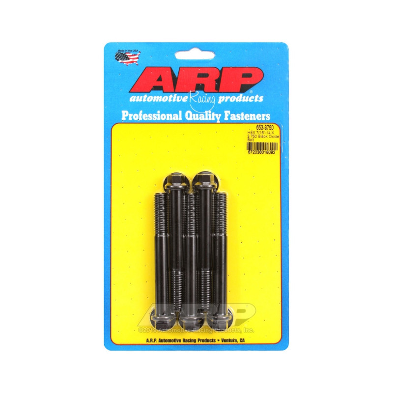 Perno Universal ARP 7/16-14 - Negro Oxyde Hex x5Array