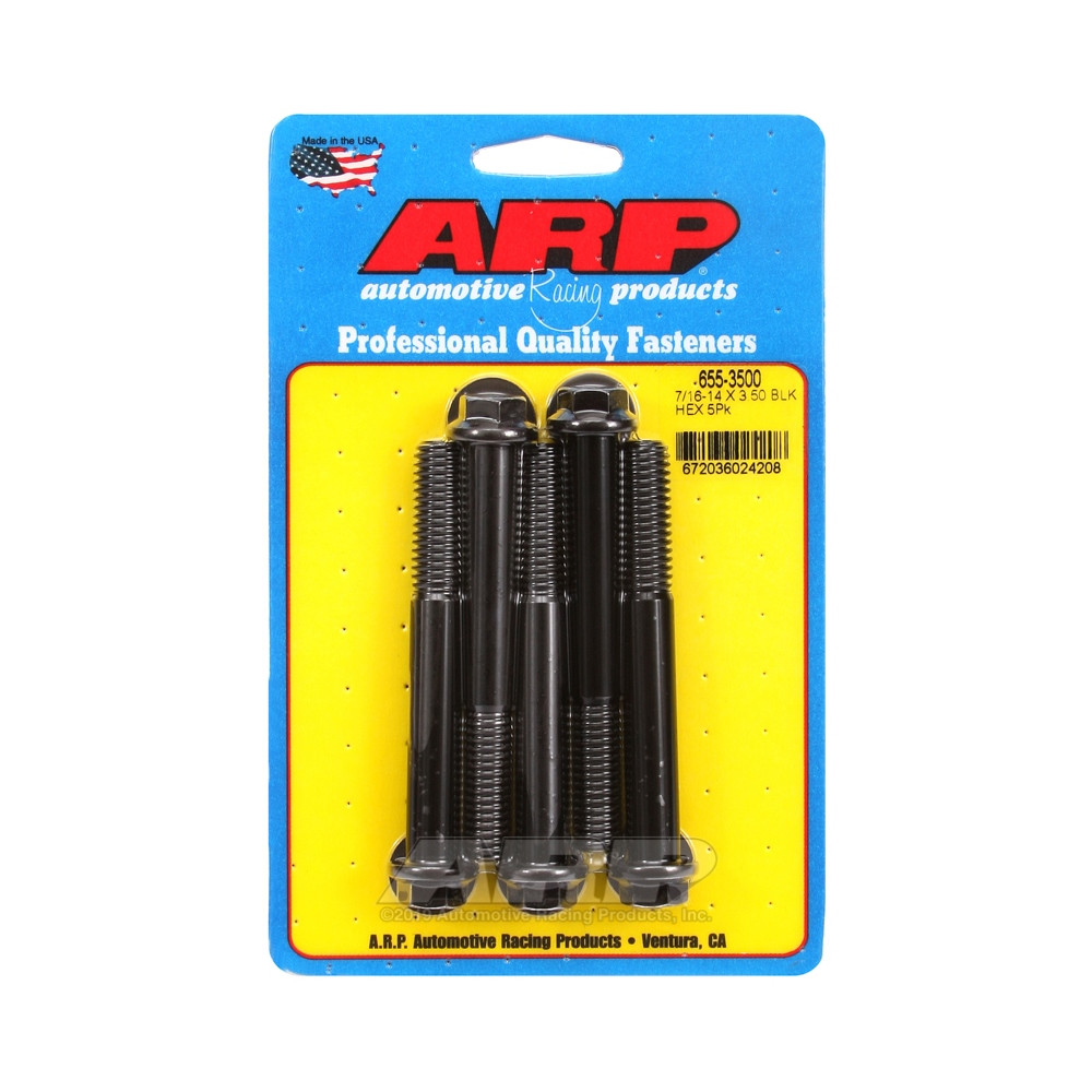 Perno Universal ARP 7/16-14 - Negro Oxyde Hex x5Array