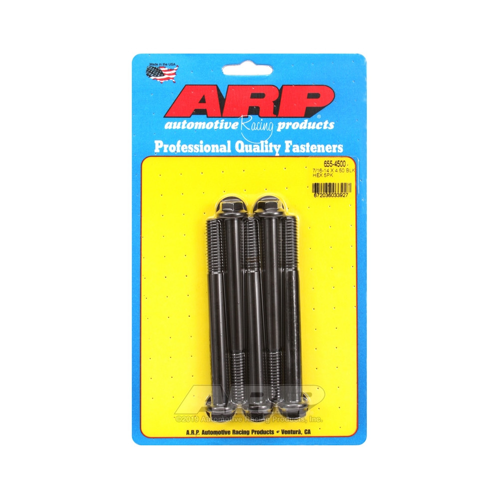 Perno Universal ARP 7/16-14 - Negro Oxyde Hex x5Array
