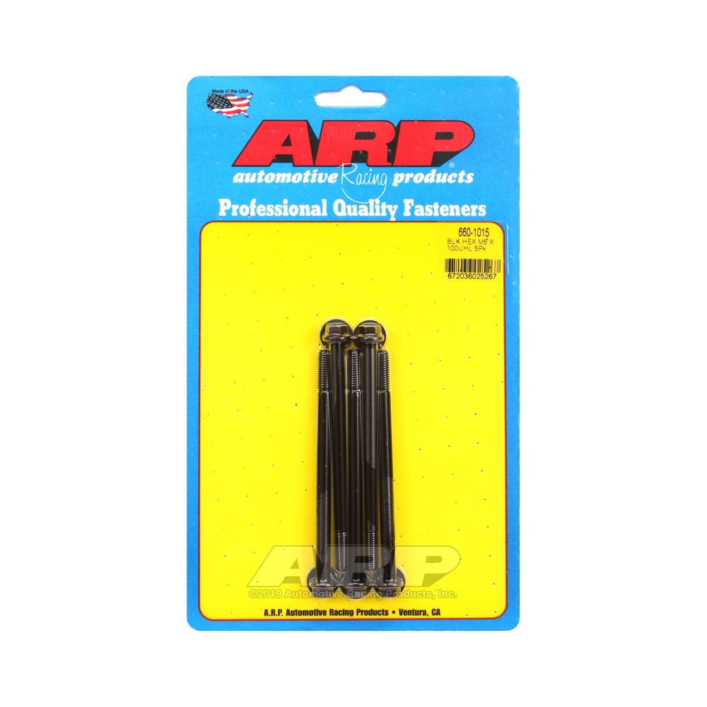 ARP Tornillo Universal M6 x 1.00 - Negro Oxyde Hex x5Array