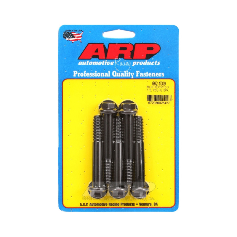 Perno universal ARP M10 x 1,50 - Negro Oxyde Hex x5Array