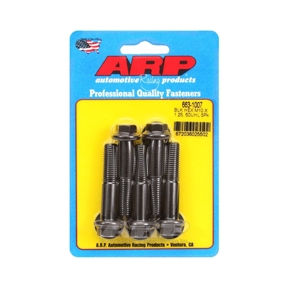 Perno universal ARP M10 x 1,25 - Negro Oxyde Hex x5Array