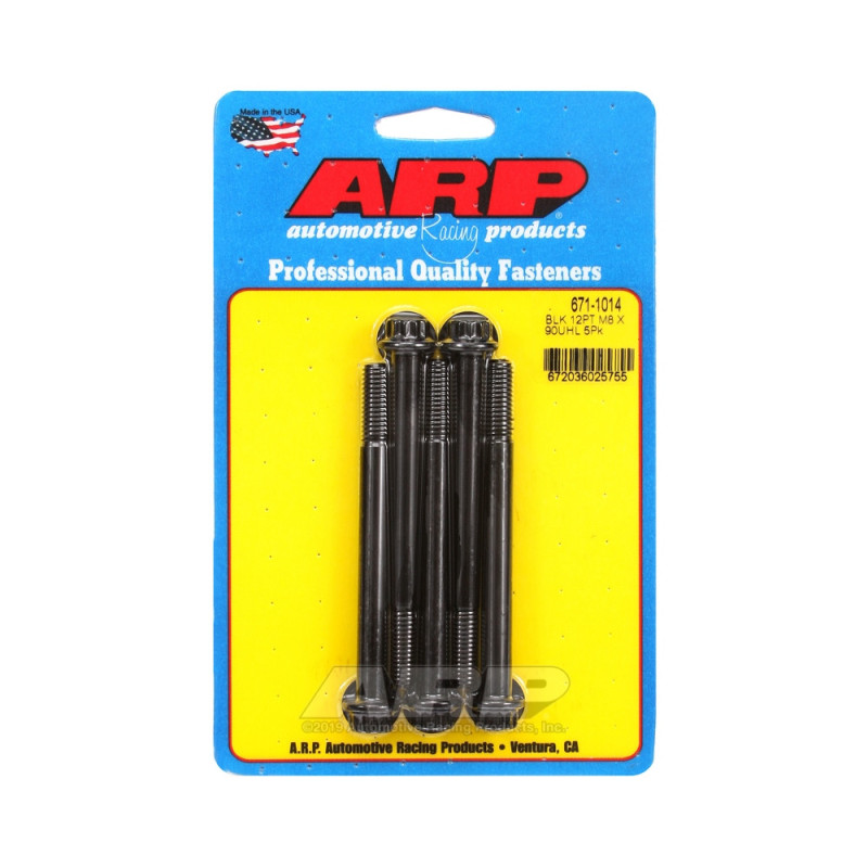 ARP Tornillo Universal M8 x 1.25 - Negro Oxyde 12 Pts x5Array