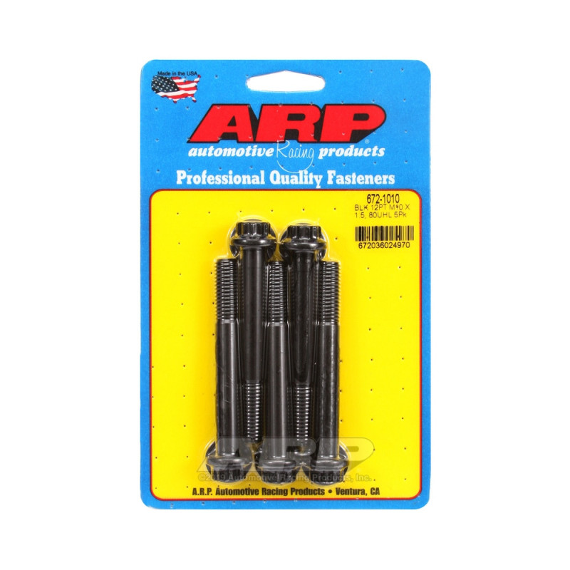 ARP Tornillo Universal M10 x 1.50 - Negro Oxyde 12 Pts x5Array