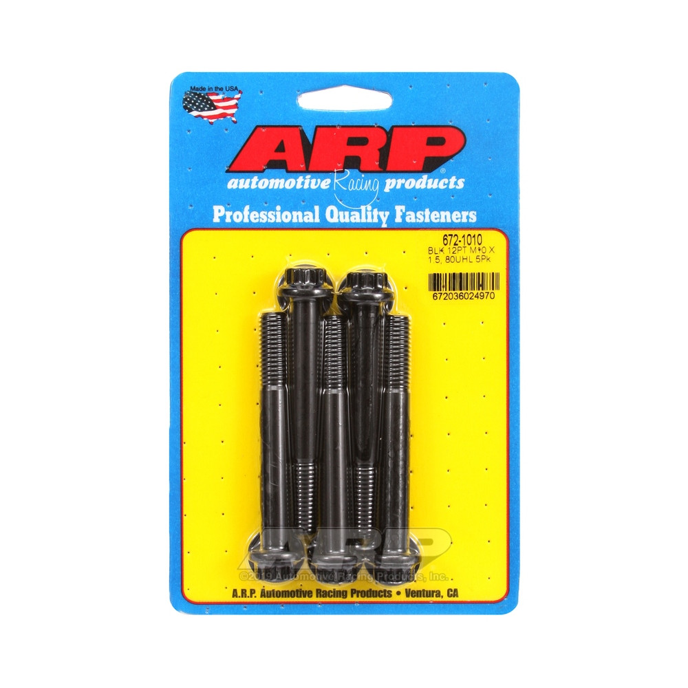 ARP Tornillo Universal M10 x 1.50 - Negro Oxyde 12 Pts x5Array