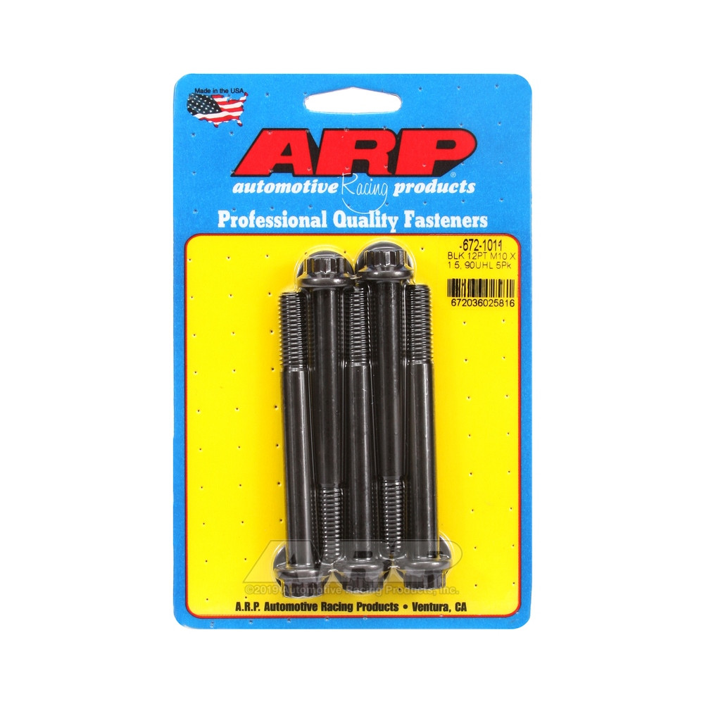 ARP Parafuso Universal M10 x 1,50 - Preto Oxidado 12 Pts x5Array