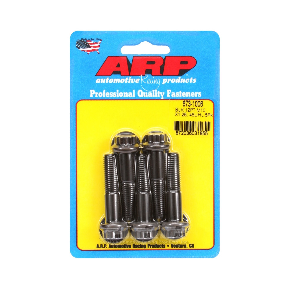 ARP Tornillo Universal M10 x 1.25 Oxido Negro 12 Pts x5 - GT2i EspañaArray