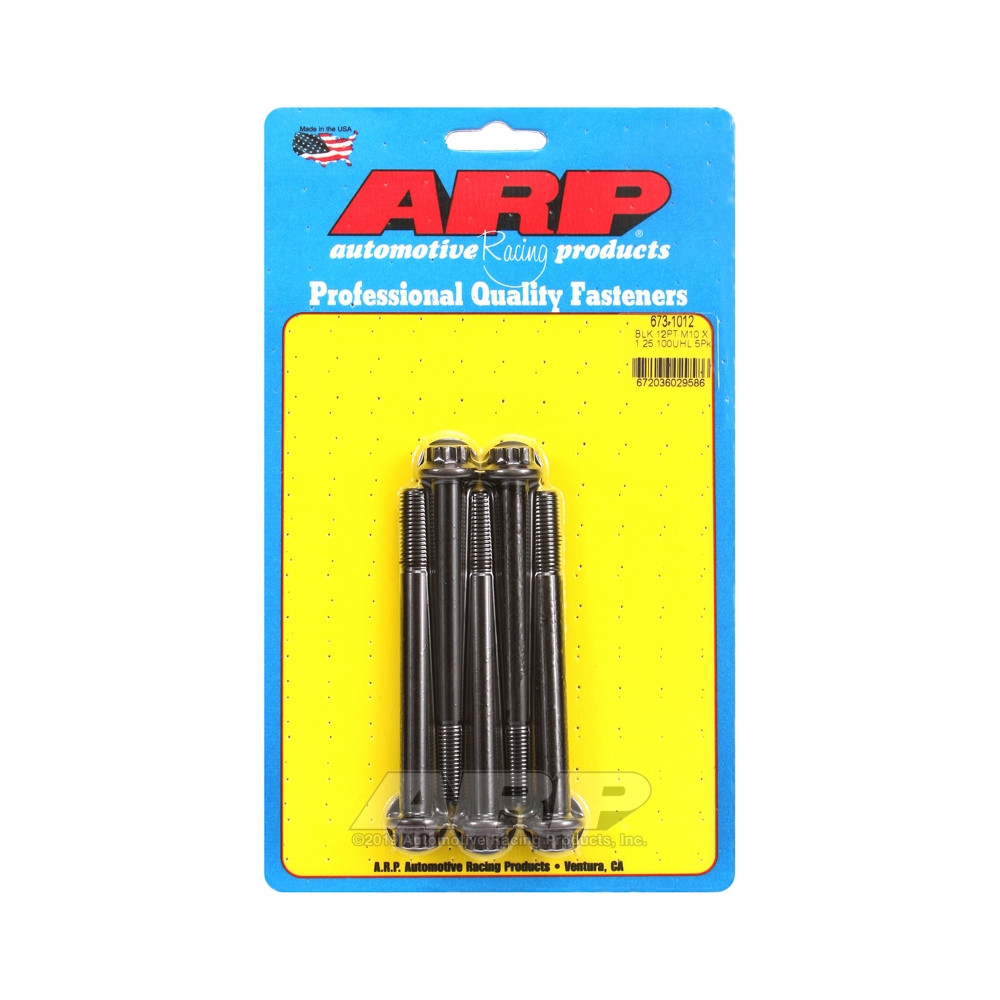 ARP Tornillo Universal M10 x 1.25 - Negro Oxyde 12 Pts x5Array