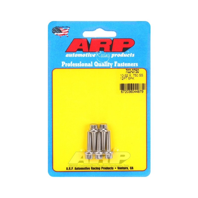Perno Universal ARP 10-32 - Acero Inoxidable 12 Pts x5Array