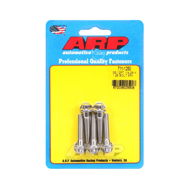 Perno Universal ARP 1/4-28 - Acero Inoxidable 12 Pts x5Array