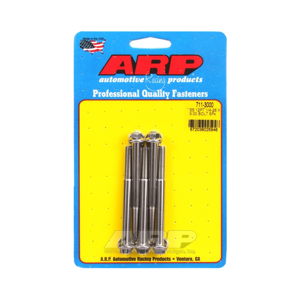 Perno Universal ARP 1/4-28 - Acero Inoxidable 12 Pts x5Array