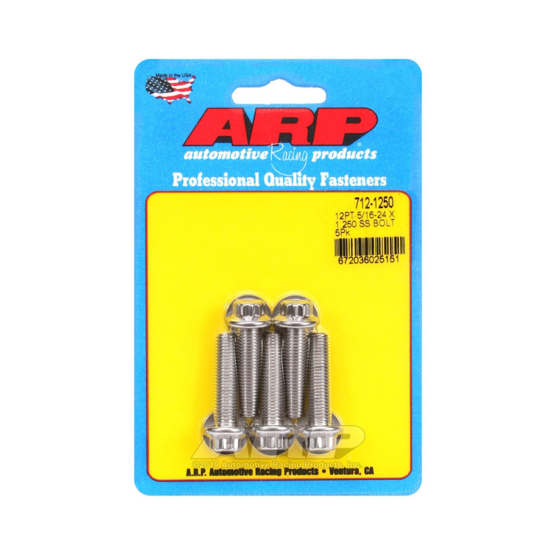 Perno Universal ARP 5/16-24 - Acero Inoxidable 12 Pts x5Array