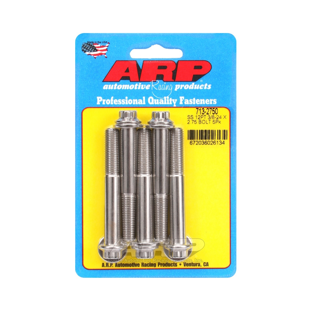 ARP Tornillo universal cabeza pequeña 3/8-24 - Acero inoxidable 12 pts x5Array