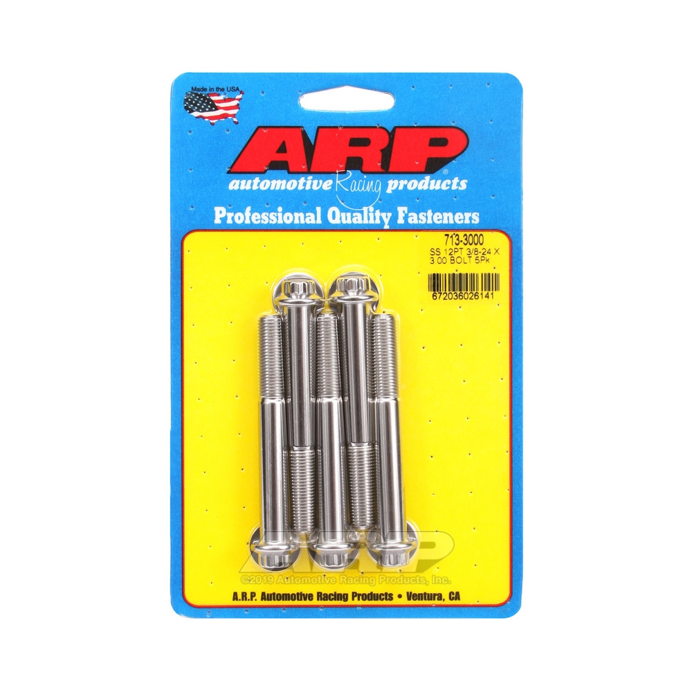 Parafusaria universal ARP de cabeça pequena 3/8-24 - Aço inoxidável, 12 pontos x 5Array