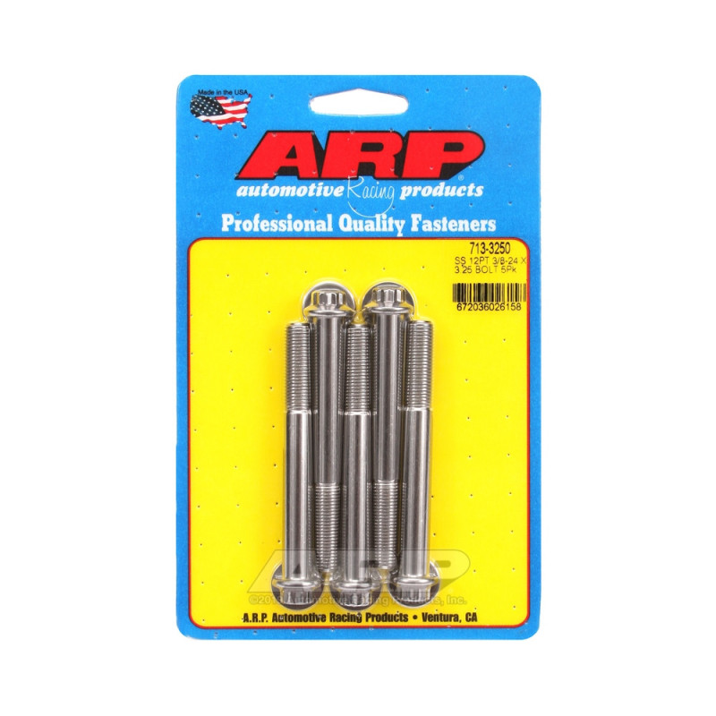 ARP Tornillo universal cabeza pequeña 3/8-24 - Acero inoxidable 12 pts x5Array