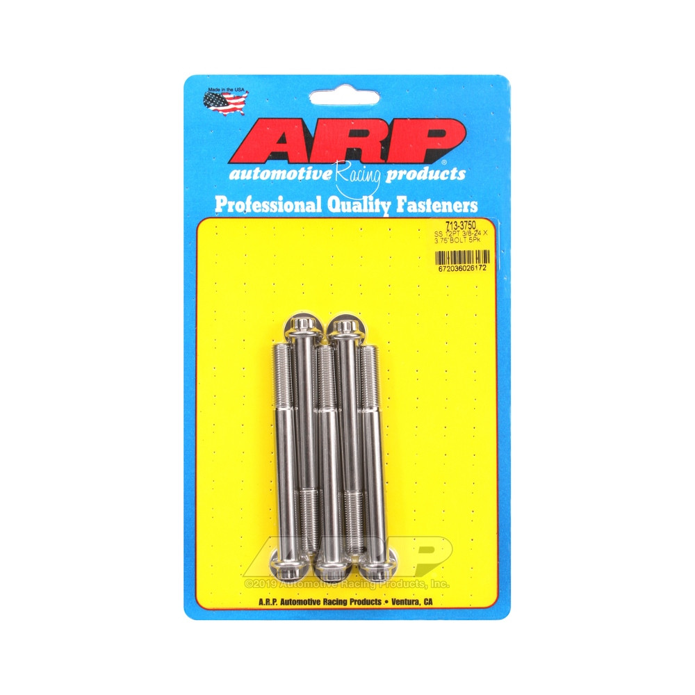 ARP Tornillo universal cabeza pequeña 3/8-24 - Acero inoxidable 12 pts x5Array