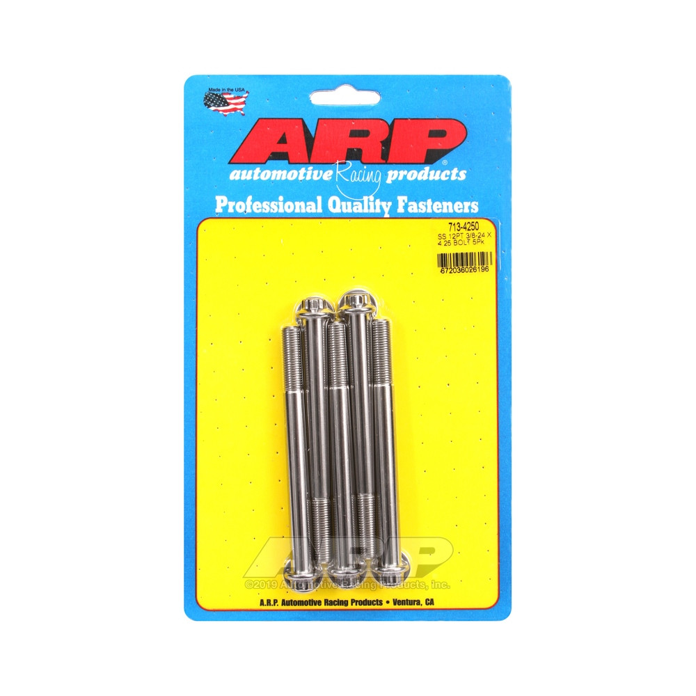 ARP Tornillo universal cabeza pequeña 3/8-24 - Acero inoxidable 12 pts x5Array