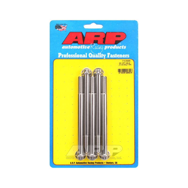 ARP Universal perno cabeza pequeña 3/8-24 - Acero inoxidable 12 Pts x5Array