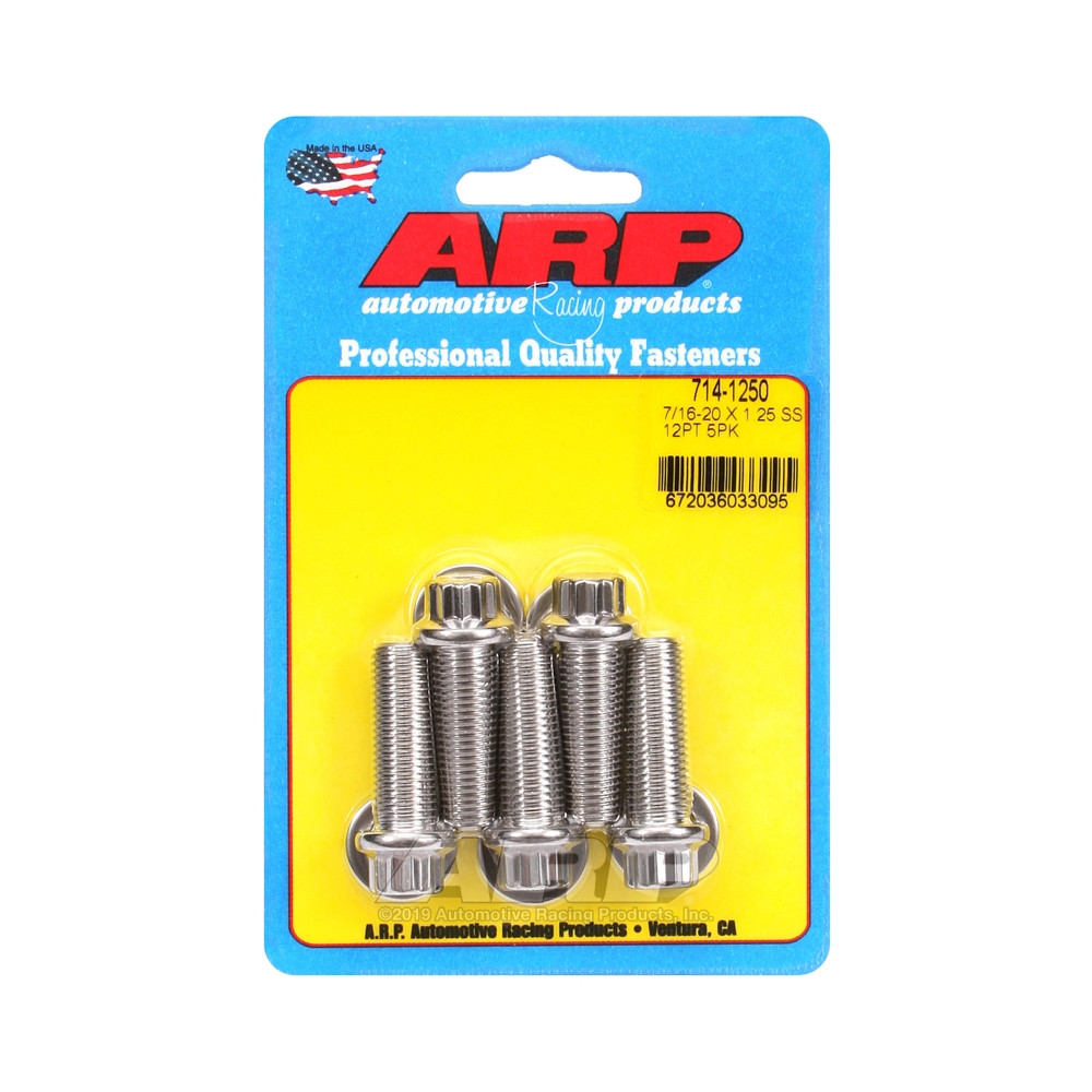 Perno Universal ARP 7/16-20 - Acero inoxidable 12 Pts x5Array