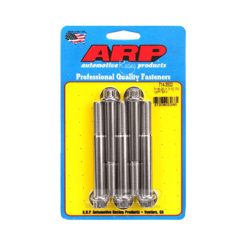 Parafuso Universal ARP 7/16-20 - Aço Inoxidável 12 Pts x5Array