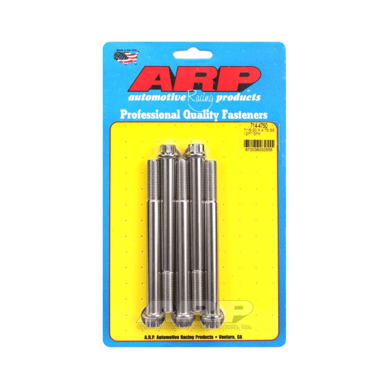Perno Universal ARP 7/16-20 - Acero Inoxidable 12 Pts x5Array