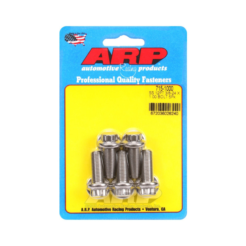 ARP Universal perno de cabeza STD 3/8-24 - Acero inoxidable 12 Pts x5Array