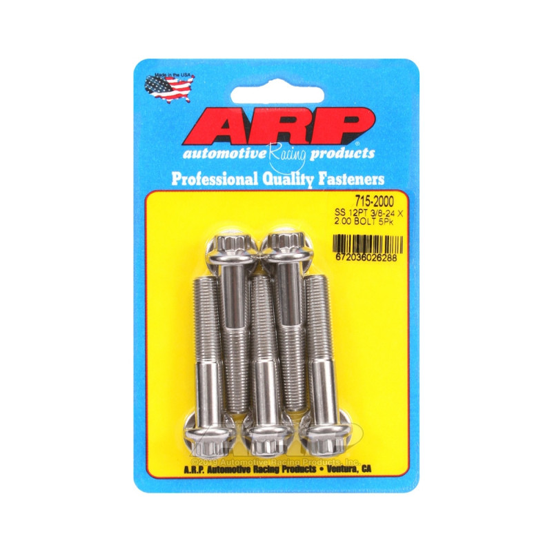 ARP Universal perno de cabeza STD 3/8-24 - Acero inoxidable 12 Pts x5Array