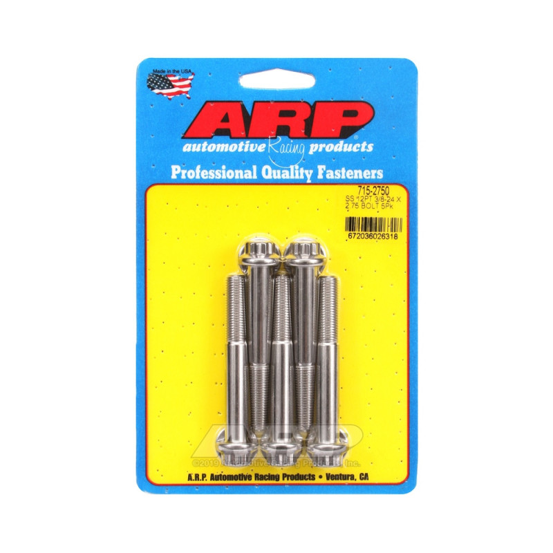 Parafusaria universal ARP com cabeça STD 3/8-24 - Aço inoxidável, 12 pontos x 5Array