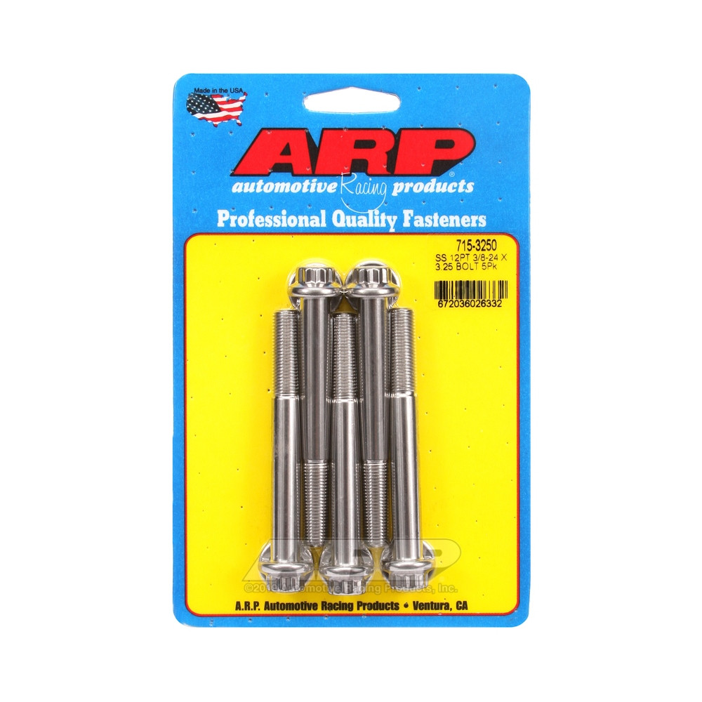 ARP Universal perno de cabeza STD 3/8-24 - Acero inoxidable 12 Pts x5Array