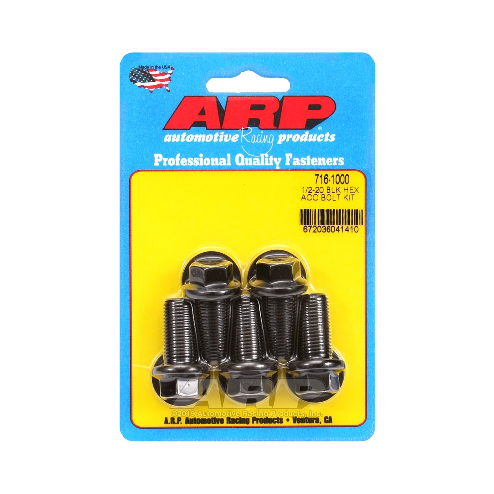 ARP Perno universal 1/2-20 - Óxido negro hexagonal x5Array