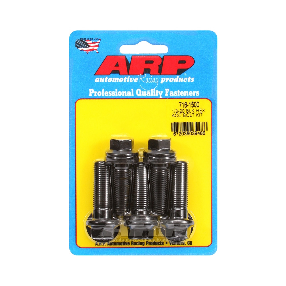 Perno Universal ARP 1/2-20 - Negro Oxyde Hex x5Array