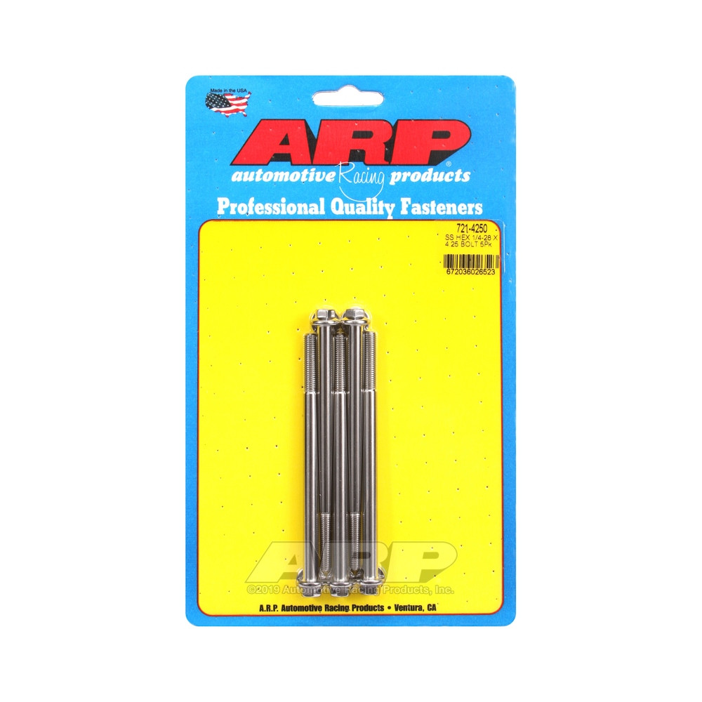 Parafusaria universal ARP 1/4-28 - Aço inoxidável, cabeça sextavada, x5Array