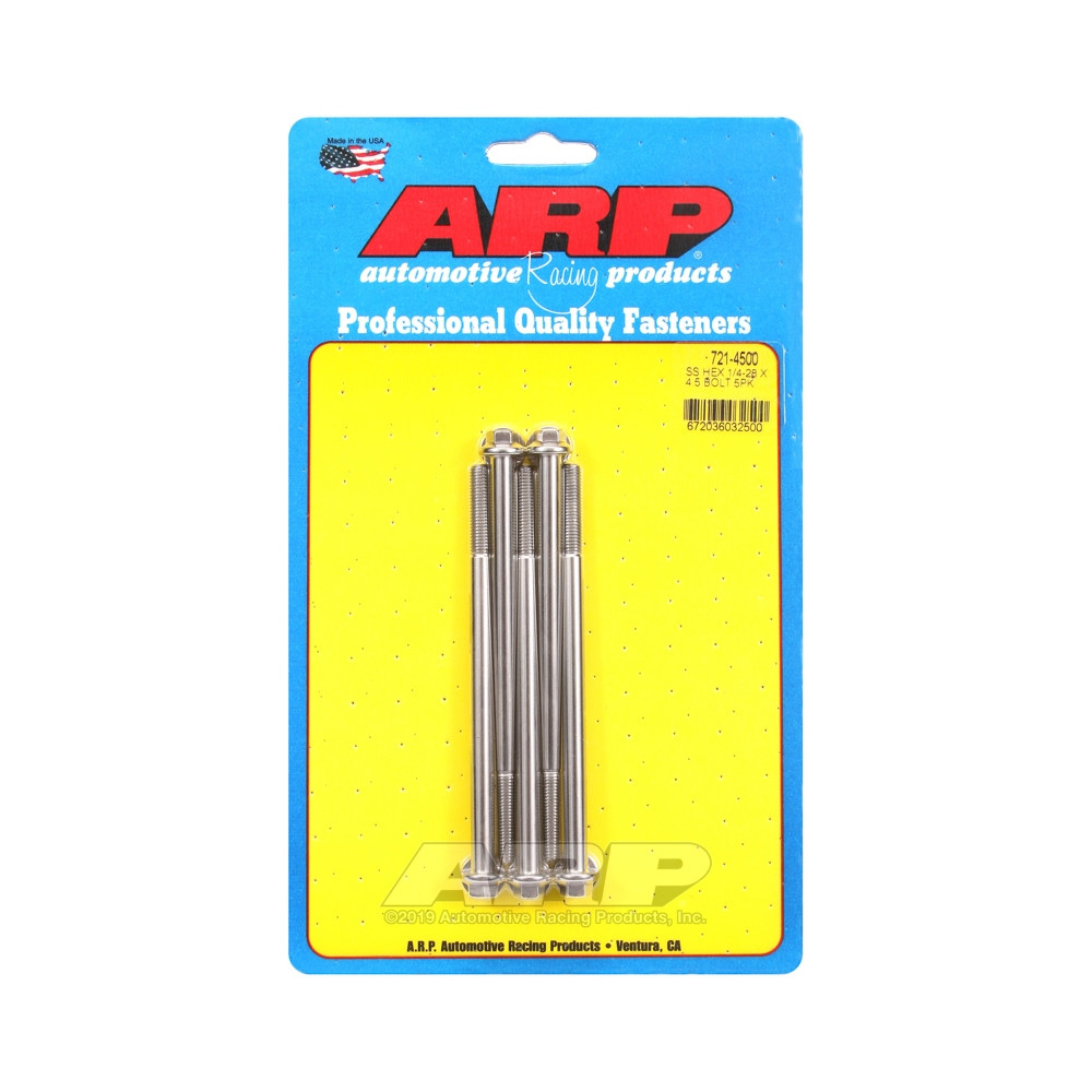 Parafusaria universal ARP 1/4-28 - Aço inoxidável, cabeça sextavada, x5Array