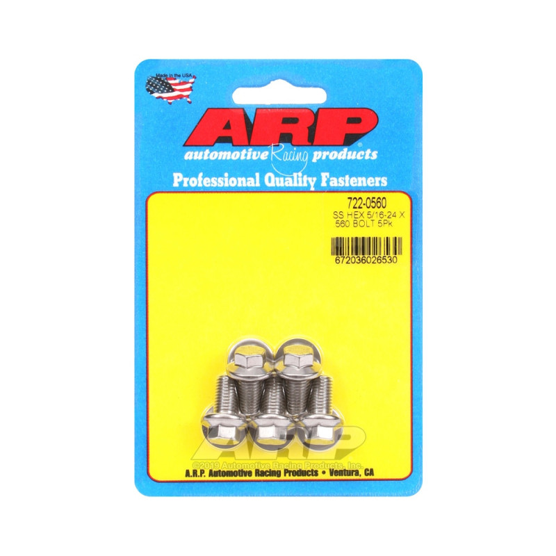 Perno universal ARP 5/16-24 - Acero inoxidable hexagonal x5Array