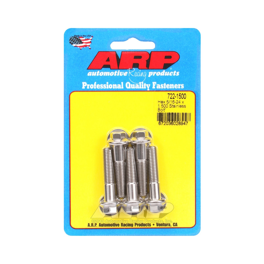 Perno universal ARP 5/16-24 - Acero inoxidable hexagonal x5Array