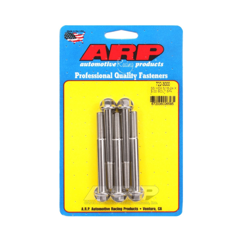 Perno universal ARP 5/16-24 - Acero inoxidable hexagonal x5Array