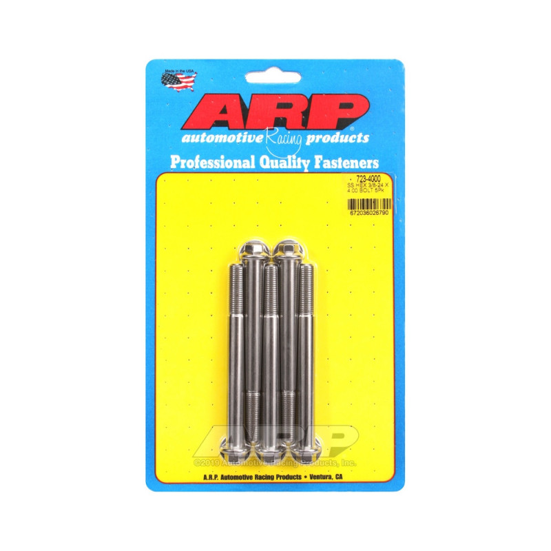 ARP Tornillo universal de cabeza pequeña 3/8-24 - Acero inoxidable hexagonal x5Array