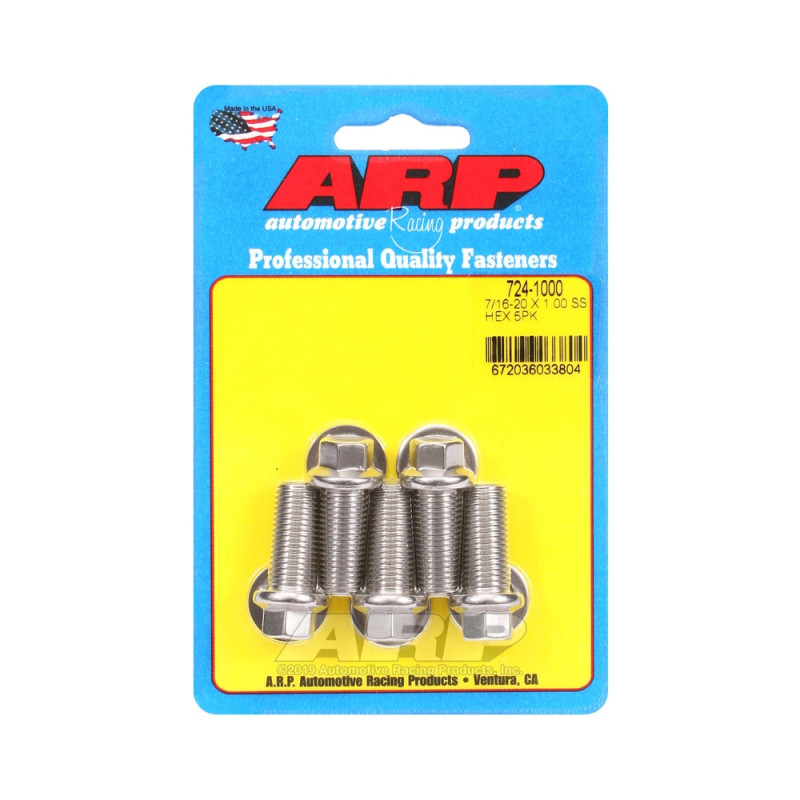Perno universal ARP 7/16-20 - Acero inoxidable hexagonal x5Array