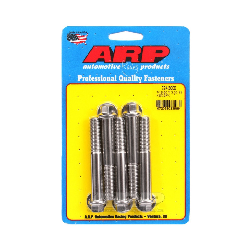 Perno universal ARP 7/16-20 - Acero inoxidable hexagonal x5Array