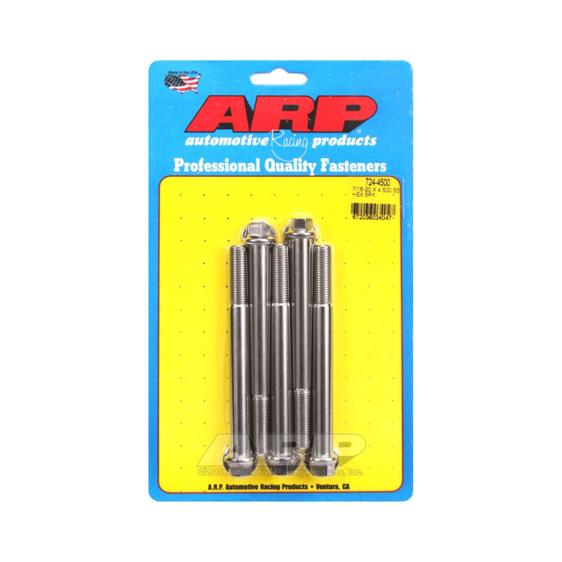 Parafuso universal ARP 7/16-20 - Aço inoxidável hexagonal x5Array