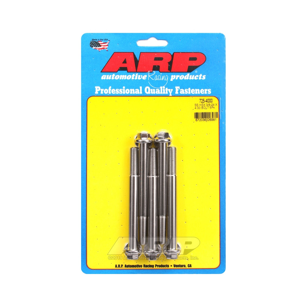 Parafusaria universal ARP com cabeça STD 3/8-24 - Aço inoxidável, hexagonal, x5Array
