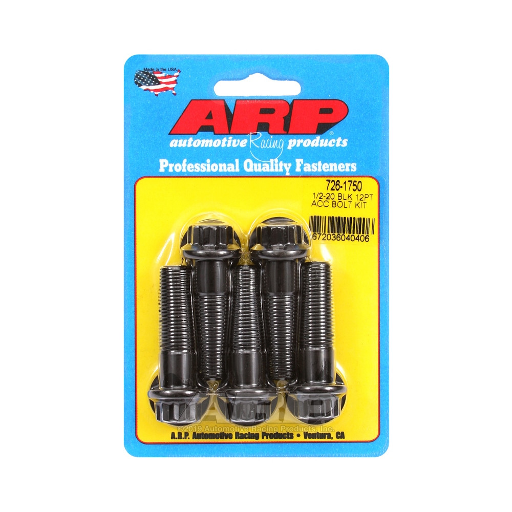 Perno Universal ARP 1/2-20 - Oxido Negro 12 Pts x5Array