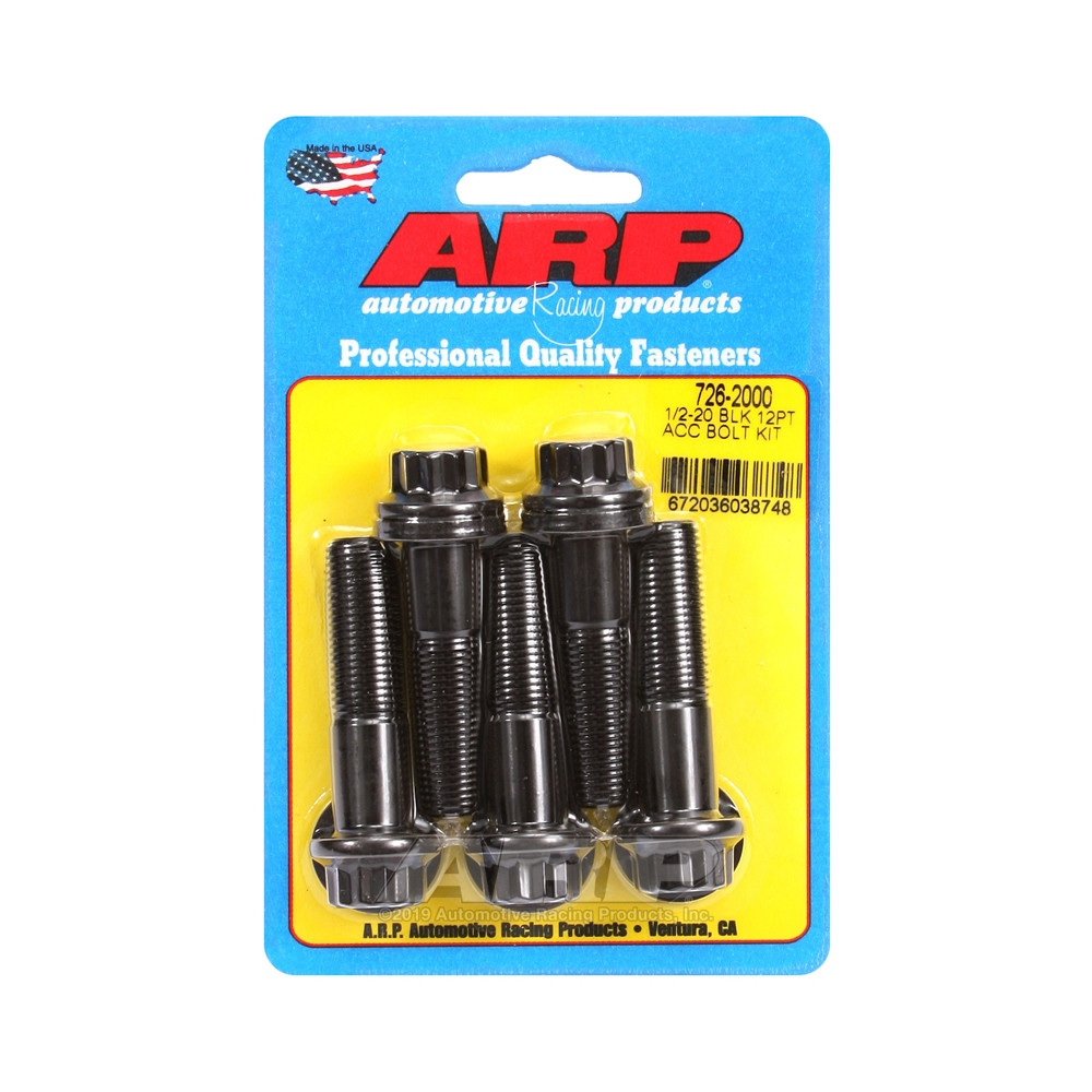 Perno Universal ARP 1/2-20 - Oxido Negro 12 Pts x5Array